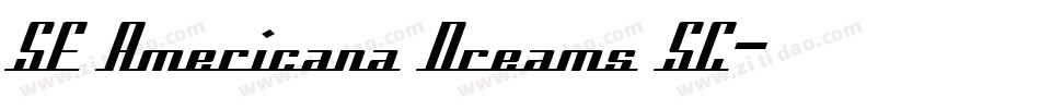 SF Americana Dreams SC字体转换